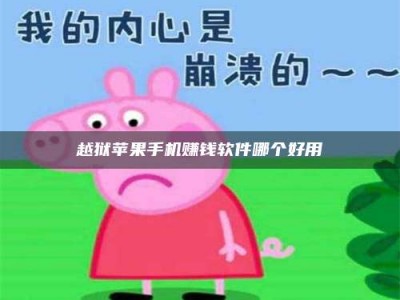 湖北越狱苹果手机赚钱软件哪个好用