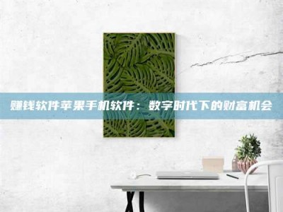 湖北赚钱软件苹果手机软件：数字时代下的财富机会